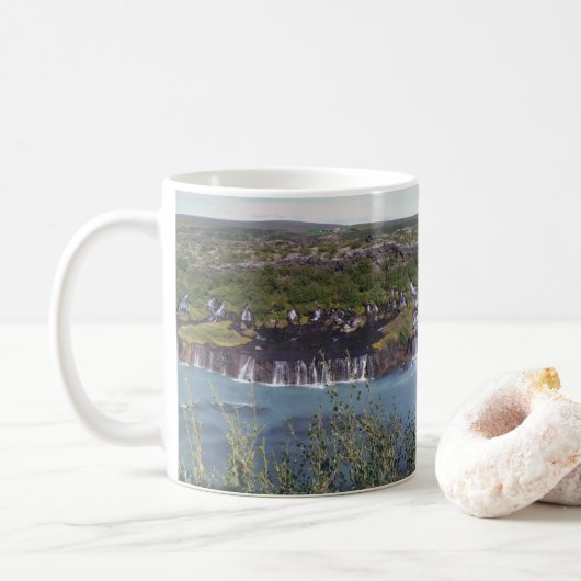 Hraunfossar コーヒーマグ コーヒーマグカップ (ドーナツ)
