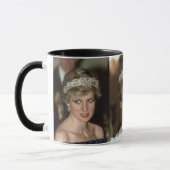 HRHのプリンセスダイアナのティアラ3xの写真 マグカップ (左)