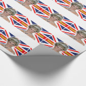 HRHのプリンセスダイアナの圧倒すること! ラッピングペーパー (角)