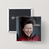 HRHザプリンセス 王室の 缶バッジ (正面&裏面)