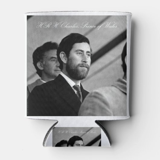 HRHプリンスチャールズwith Beard Badminton 1976 缶クーラー (正面)