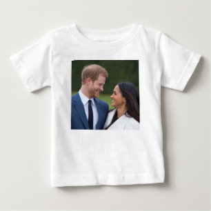 HRHプリンスハリーとメガンマー王室のクル結婚ズ ベビーTシャツ