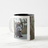 HRHプリンスハリーバイク ツートーンマグカップ (正面左)