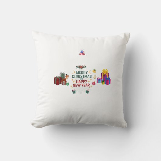 hristmas & New Year pillow クッション (正面)