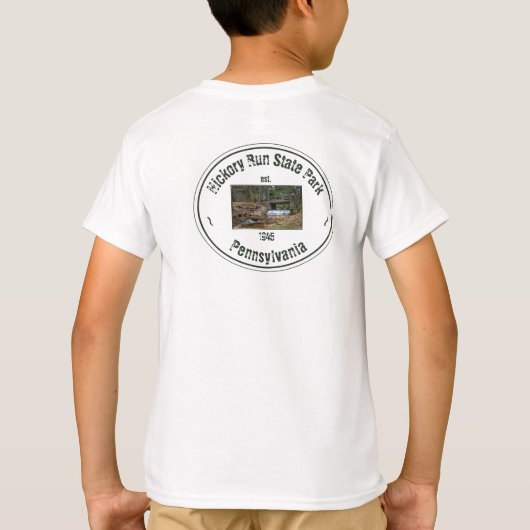 HRSP – ヒッコリーの上のブリッジ走 Tシャツ (裏面)