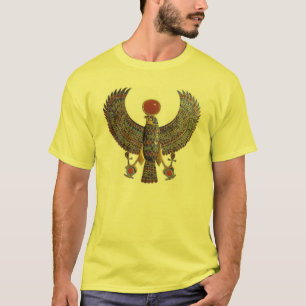Hruの《鳥》ハヤブサのペンダント Tシャツ