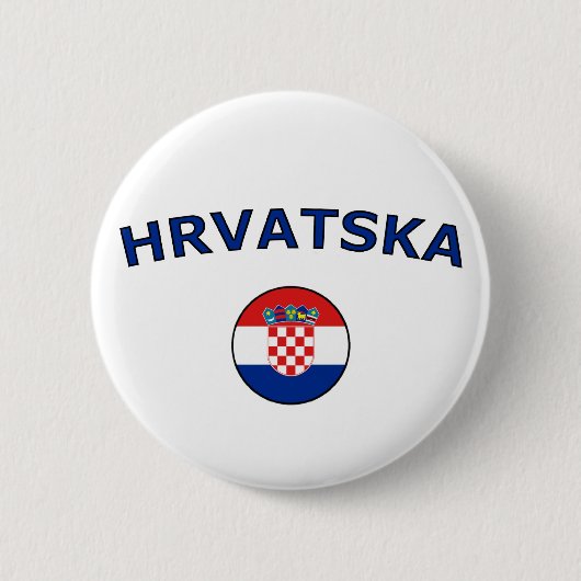 Hrvatska 缶バッジ (正面)