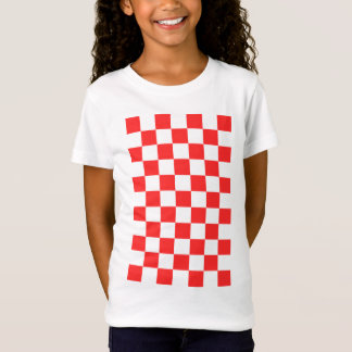 Hrvatska Croatia Red Squares Tシャツ