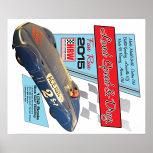 HRW 2015の土地の速度及びドラッグポスター ポスター