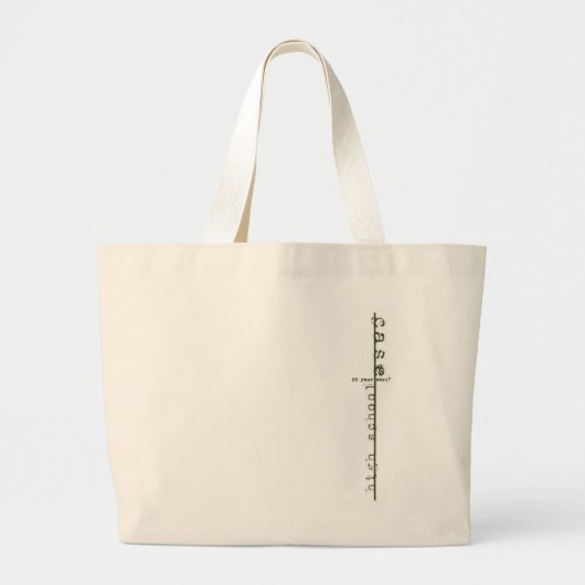 hsを20 yrの懇親会-トートバック包装して下さい ラージトートバッグ (正面)