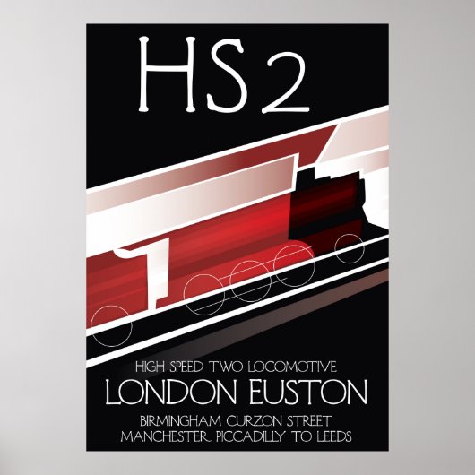 HS2 ビンテージ トレインポスター, ポスター (正面)