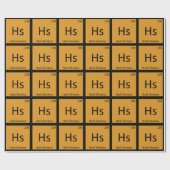 Hs - ハッシュドポテトの朝食化学記号 ラッピングペーパー (フラット)