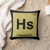 Hs - ハンドベル打楽器 化学 周期表 クッション (ブランケット)