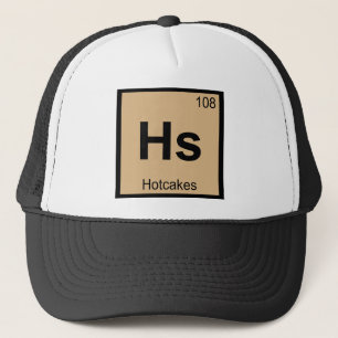 Hs -ホットケーキ化学周期表の記号 キャップ