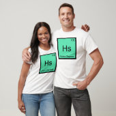 Hs - ホモサピエンス 化学元素記号 Tシャツ (ユニセックス)