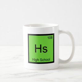 Hs – 高校化学要素シンボルTシャツ コーヒーマグカップ