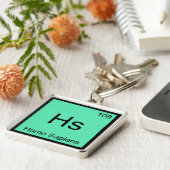 Hs - Homo Sapiens Chemistry ElementシンボルTシャツ キーホルダー (側面)