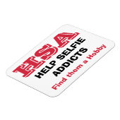 "HSA – セルフ救済ィア中毒 – 趣味を見つける" マグネット (左側)