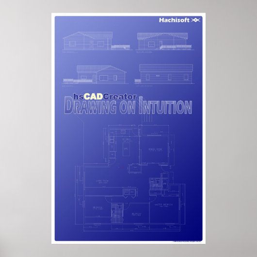 hsCADCreatorFloorPlanPoster ポスター (正面)