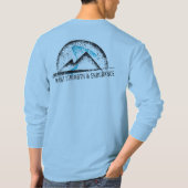 HSECの前部および背部ロゴの長袖 Tシャツ (裏面)