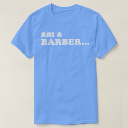 HSOLアムア理容師ホワイト Tシャツ (デザイン正面)