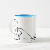 "HSP: 軍事大国の"マグ持っています ツートーンマグカップ (正面左)