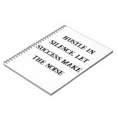 Hstle in Silenceノートブやる気を起こさせるック男性へ ノートブック (左側)