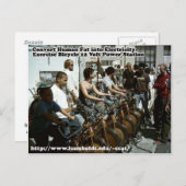 HSUエクササイズ自転車12ボルト発電所 ポストカード (正面/裏面)