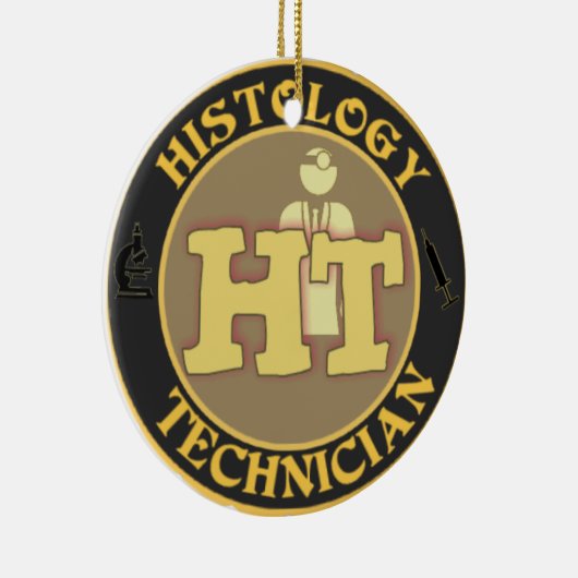 HTの組織学の技術者のオーナメントのクリスマス セラミックオーナメント (右)
