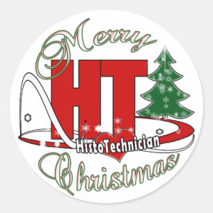 HTメリークリスマスヒスト技術者 ラウンドシール