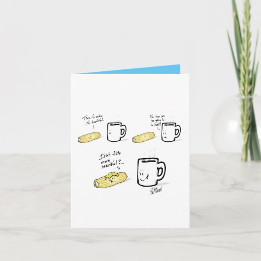 HTC とうもろこしとマグカップのカード カード (正面)