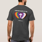 HTLC Reconciling in Christ RainbowハートTシャツ Tシャツ (裏面)