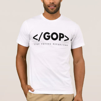 HTMLのコーディングの端GOPのTシャツ Tシャツ