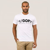 HTMLのコーディングの端GOPのTシャツ Tシャツ (正面フル)
