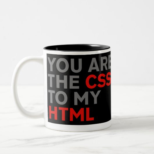 HTMLのCSS ツートーンマグカップ (左)