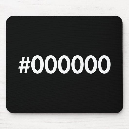 HTML黒いRGB マウスパッド (正面)