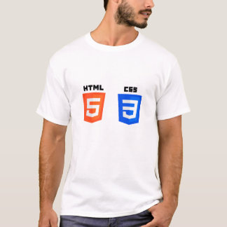 HTML5およびCSS3くもの巣開発デザイン Tシャツ