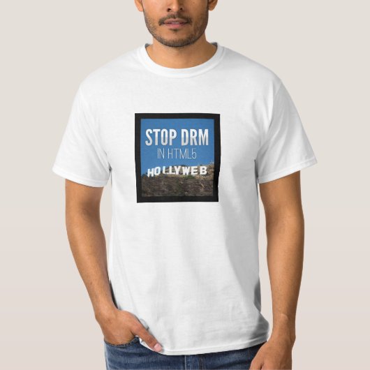 HTML5の停止DRM Tシャツ (正面)
