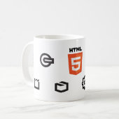 HTML5マグ コーヒーマグカップ (正面左)