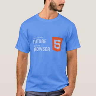 Html5未来のブラウザのTシャツ03 Tシャツ