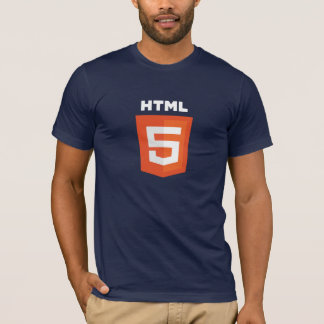 HTML5濃紺のTシャツ Tシャツ