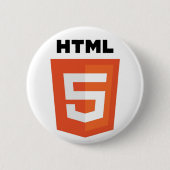 HTML5 缶バッジ (正面)