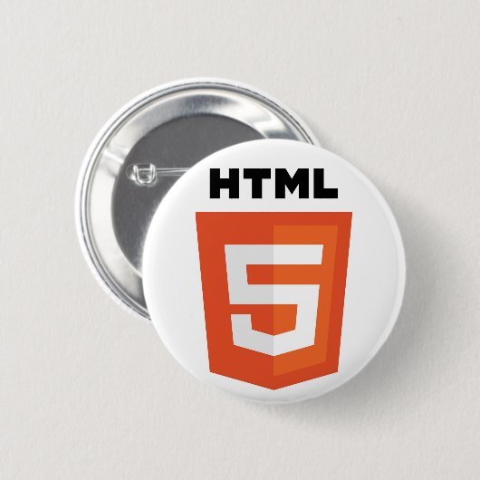 HTML5 缶バッジ (正面&裏面)