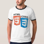 HTML5 CSS3のロゴ Tシャツ (正面)