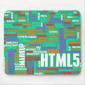 HTML 5かHTML5 マウスパッド (正面)