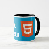 HTML 5のマグ マグカップ (正面右)