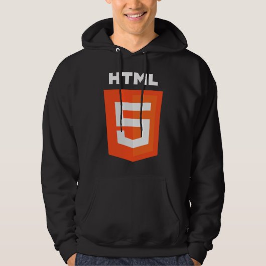 HTML 5のロゴの役人W3 W3C パーカ (正面)