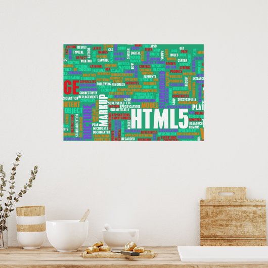 HTML 5またはHTML5 ポスター (キッチン)