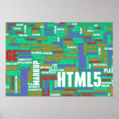 HTML 5またはHTML5 ポスター (正面)