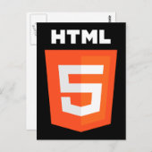 HTML 5ロゴ ポストカード (正面/裏面)